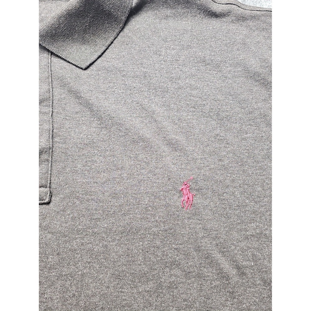 Polo Ralph Lauren Polo Shirt Mens XXL 2XLT Gray Short Sleeve - Picture 6 of 14